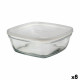 Square Lunch Box with Lid Duralex FreshBox 1,15 L 17 x 17 x 7 cm (8 Units)  