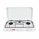 Hornillo de Gas Algon Con Tapa Blanco 5400 W 55 x 7 x 32 cm (2 Unidades)
