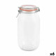 Tarro La Mediterránea Hermético Vidrio 2 L (6 Unidades)