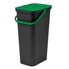 Cubo de Basura para Reciclaje Tontarelli Moda Verde 38 L