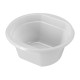 Set of reusable bowls Algon Circular White 250 ml 12 x 12 x 5 cm Plastic 12 Units