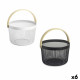 Cesta Multiusos Confortime Metal Madera 25,5 x 17,5 cm (6 Unidades)