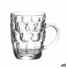 Set of jugs La Mediterránea Abadia Beer 600 ml 2 Pieces (12 Units)