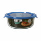 Fiambrera Redonda con Tapa Quttin   Azul 900 ml (6 Unidades)