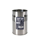 Pot for Kitchen Utensils Quttin Silver Stainless steel 10 x 15 x 10 cm (12 Units)