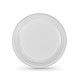 Set de platos reutilizables Algon Redondo Blanco 17 x 17 x 1,5 cm Plástico 25 Unidades