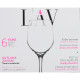 Wine glass set LAV Fame high 6 Pieces (6 Units)