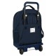 School Rucksack with Wheels Munich Flash Navy Blue 33 x 45 x 22 cm