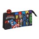 Triple Carry-all The Avengers Super Heroes Black 22 x 12 x 3 cm