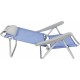 Folding Chair with Headrest Blue 80 x 65 x 45 cm Multi-position