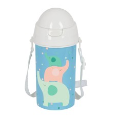 Bottle with Lid and Straw Safta Mint 500 ml Elephant