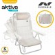 Folding Chair Colorbaby White 48 x 46 x 84 cm Beach