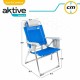 Folding Chair Colorbaby Blue 47 x 63 x 99 cm Beach