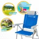 Folding Chair Colorbaby Blue 47 x 63 x 99 cm Beach