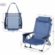 Folding Chair Colorbaby Dark blue 51 x 45 x 76 cm Beach