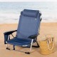 Folding Chair Colorbaby Dark blue 51 x 45 x 76 cm Beach