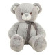 Oso de Peluche Gris Rosa Poliéster Acrílico 75 cm