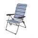 Beach Chair Color Baby 61 x 63 x  93 cm White Navy Blue