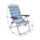 Beach Chair Color Baby 61 x 63 x  93 cm White Navy Blue