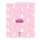 Ring binder Disney Princess Magical Beige Pink 26,5 x 33 x 4 cm