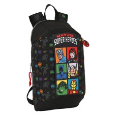 Casual Backpack The Avengers Super Heroes Black 22 x 39 x 10 cm Mini