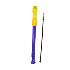 Flauta Dulce Reig Morado Amarillo Con estuche