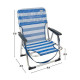 Folding Chair Colorbaby 55 x 35 x 72 cm White Navy Blue