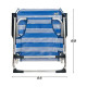 Folding Chair Colorbaby 55 x 35 x 72 cm White Navy Blue