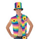 Disfraz para Adultos My Other Me Rainbow  Multicolor Chaleco Talla 54