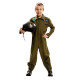 Disfraz para Niños My Other Me Top Gun Aviador 5-6 Años Verde