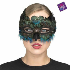 Antifaz con Plumas My Other Me Negro Multicolor S