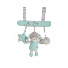 Colgador Verde Perro 25cm Peluche