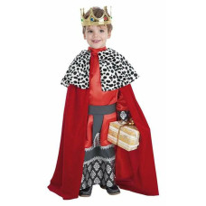 Disfraz para Niños Rey Mago Gaspar 3-5 años Rojo