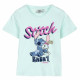 Child's Short Sleeve T-Shirt Stitch Green Turquoise
