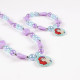 Set Collar y Pulseras Disney Princess Morado 2 Piezas