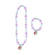 Set Collar y Pulseras Disney Princess Morado 2 Piezas