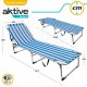 Beach sunbed Colorbaby Blue White 188 x 58 x 30 cm