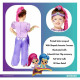 Disfraz para Niños Morado 6-8 Años