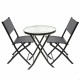 Conjunto de Mesa con 2 Sillas Aktive 3 Piezas Redonda