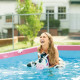Detachable Pool Colorbaby Pink 1662 L 220 x 150 x 60 cm