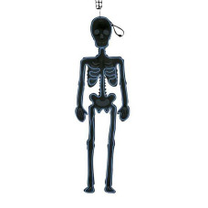 Decoración Colgante My Other Me Esqueleto Luces Halloween Neón Siluetas (90 x 30 cm)
