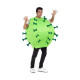 Disfraz para Adultos My Other Me Talla única Coronavirus COVID-19 Verde