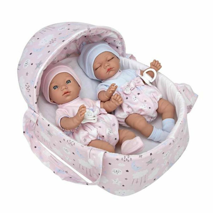 Muñeco Bebé Arias Elegance Twins 28 cm Cesto Muñeco Bebé Arias Elegance Twins 28 cm Cesto
