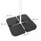 Base for beach umbrella Colorbaby Plastic 4 Pieces 80 kg