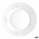 Plato Llano Bormioli Rocco Ebro Blanco Vidrio (24 cm) (36 Unidades)