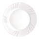 Plato Llano Bormioli Rocco Ebro Blanco Vidrio (24 cm) (36 Unidades)