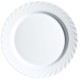 Serving Platter Luminarc Trianon White Glass (32,5 cm) (4 Units)