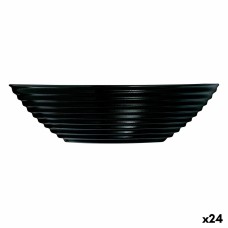 Bowl Luminarc Harena Black Glass (16 cm) (24 Units)