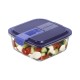 Hermetic Lunch Box Luminarc Easy Box Blue Glass (760 ml) (6 Units)