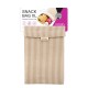 Sandwich Box Koala Eco Friendly Beige Textile 26 x 17,5 cm Striped (12 Units)